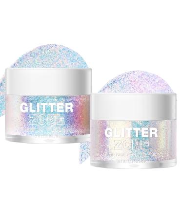 Body Glitter Gel 40ml Chunky Glitter Sequins for Hair Face Body Glitter Festival Glitter Face Glitter Makeup Gold+Pink - Buy Online on GoSupps.com