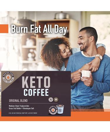 Rapidfire Caramel Macchiato Ketogenic Coffee Pods - 12 Count Pack for Energy, Metabolism & Weight Loss on Keto Diet - Buy Online on GoSupps.com
