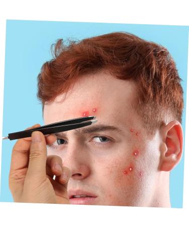 BIUDECO Double-Ended Eyebrow Tweezers False Eyelash Pick Tweezer Professional Tweezer Beauty Makeup Tool Eyelash Pick up Tool Eyebrow Grooming Tool Stainless Steel - Buy Online on GoSupps.com
