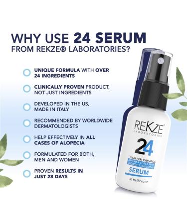 REKZE 24 Serum - Premium Hair Thickening & Anti-Hair Loss Treatment - Buy Online on GoSupps.com