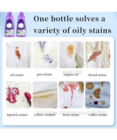 Garment Stubborn Stain Cleaner Quick Laundry Dry Cleaner Clothes Active Enzyme Clothing Stain Remover Active Enzymetic Launday Cleaning Stain Remover for Clothes Clothes Oil Stain Remover 2PC - Buy Online on GoSupps.com
