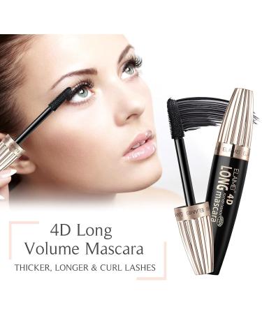 BNMQW My Amazing Lashes Mascara Waterproof 4D Silk Fiber Lash Mascara Long Lasting Vibely Mascara Waterproof Exquisitely Full Lengthening Thickening (4 Pack) - Buy Online on GoSupps.com