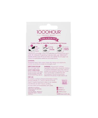 1000 Hour Professional Lash & Brow Kit - Long-Lasting Eyebrow Mascara & Gel for Stunning Defined Brows - Dark Brown - 12 Applications Up to 6 Weeks - Buy Online on GoSupps.com