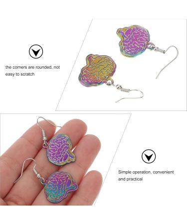 Abaodam Circle Dangle Earrings 1 Pair Brain Earrings Fashion Brain Women Ear Jewelries Ear Dangler Ear Pendant Ear Accessories Ear Decors Ear Drops Stud Earrings - Buy Online on GoSupps.com