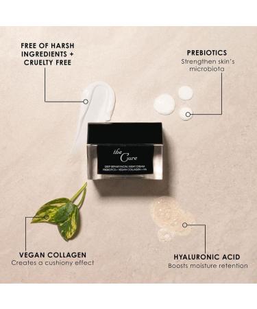 Deborah Lippmann The Cure Deep Repair Facial Night Cream | For Softer Plumper Hydrated Skin | Vegan Formula | No Animal Testing - Buy Online on GoSupps.com