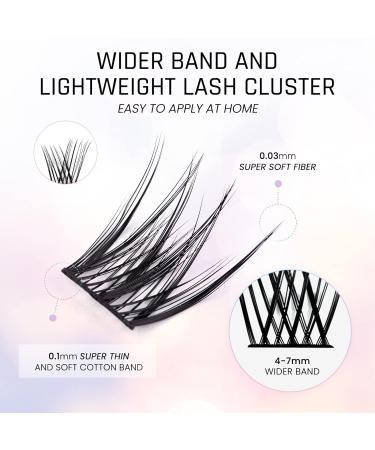 LANKIZ Cluster Lashes - DIY Featherlight Reusable Synthetic Eyelash Extensions - Honey C Curl 10-16mm - Buy Online on GoSupps.com