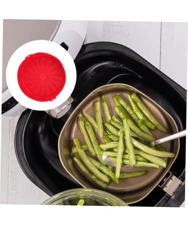 OUNONA 1pc Bakeware Silicone Airfryer Liner Air Fryer Baking Bbq Plate Food Silicone Baking Tool Air Fryer Oven Pan Silicone Cooking Utensils Air Fryer Pot Non Stick Silica Gel Container Red 19x19cm - Buy Online on GoSupps.com