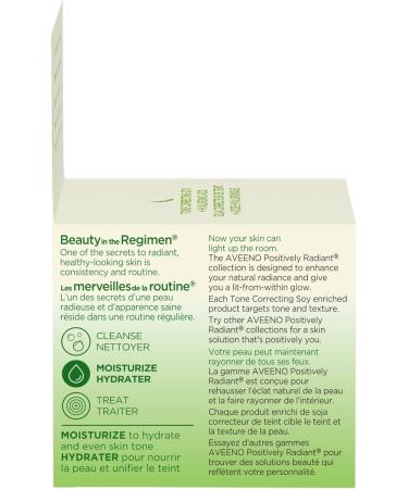 Aveeno Positively Radiant Gel Moisturizer - Dry Skin Lotion - Daily Face & Neck Cream - Hyaluronic Acid & Soy - 45 grams Day Cream - Gel - Buy Online on GoSupps.com