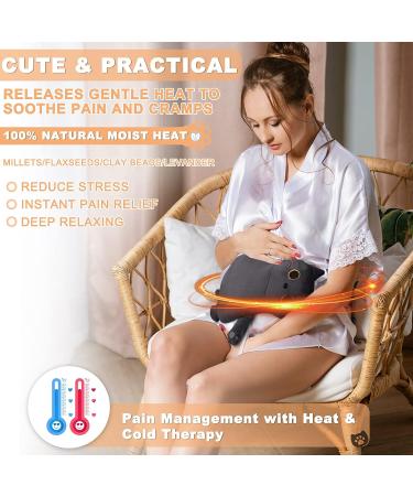Moist Microwavable Heating Pad for Cramps Relief - Grey Cat - Buy Online on GoSupps.com