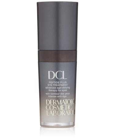 DERMATOLOGIC COSMETIC LABORATORIES DCL Skincare Peptide Plus Eye Treatment Anti-Aging Moisturizer to diminish wrinkles  eye puffiness and dehydration with Squalane and Ceramides. .5 Fl Oz
