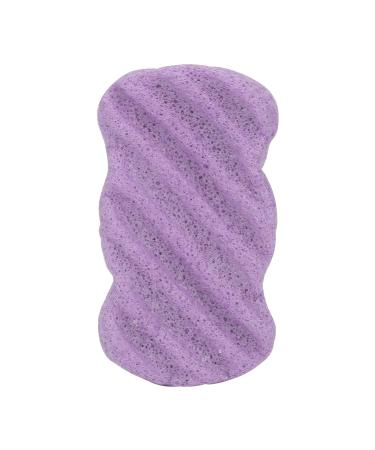 Eco-Friendly Facial Sponge | Plant Fiber Cleansing Puff for Beauty | Long Wavy Lavender Design - Buy Online on GoSupps.com