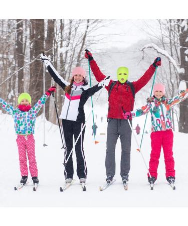 2-Piece Knitted Full Face Ski Mask Balaclava Set in Red | Winter Outdoor Sports Cover - Buy Online on GoSupps.com