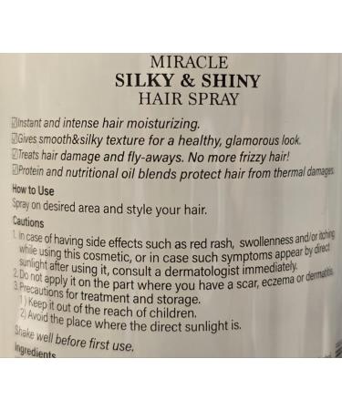 Elabore Miracle Silky & Shiny Hair Spray 300ml / 10.14fl.oz - Buy Online on GoSupps.com