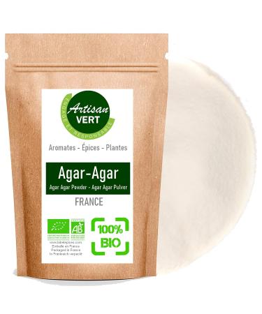 Agar Agar, vegetable, natural ? gelatin powder ? food gelling agent - Artisan du Vert (50 g)