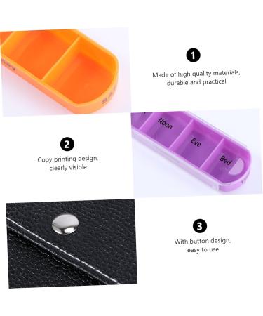 FRCOLOR 7-Day Travel Medicine Kit - Portable Leather Organizer for Daily Medication | Luggage Friendly Travel Gear - Buy Online on GoSupps.com