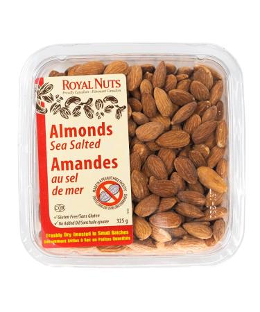 ROYAL NUTS Dry Roasted Almonds Sea Salted 325 Grams