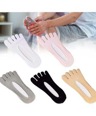 AGSIXZLAN Orthopedic Toe Compression Socks - Bunion Relief (5 Pairs, Women, No Show, 5 Colors) - Buy Online on GoSupps.com