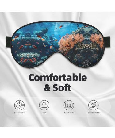 Soft coral reef eye mask women's breathable eye band perfect for travel and relaxation - Buy Online on GoSupps.com