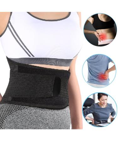 Yosoo Lower Back Lumbar Support Brace Belt with 4 Steel Stabilizers Double Adjustable Compression Straps and Wide Lumbar Support Area Work for Lifting Office Working Driving (L 30"-44" Belly) - Buy Online on GoSupps.com