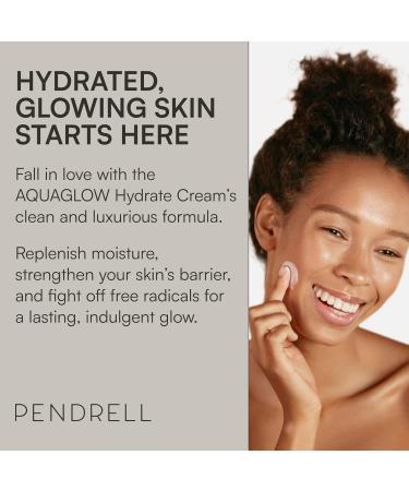 AQUAGLOW Hydrate Cream - Water-Based Facial Moisturizer with Hyaluronic Acid Ceramide NP & Hydrolyzed Collagen for All Skin Types - 50ml - Buy Online on GoSupps.com