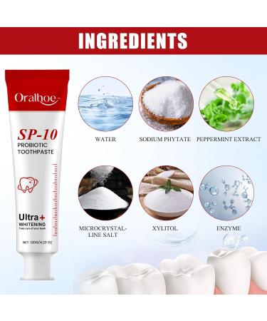 Sp-10 Ultra Whitening Toothpaste Ultra Whitening Sp-10 Probiotic Toothpaste Lightening Sp-10 Sp 10 Ultra Whitening Toothpaste Sp-10 Ultra Whitening Toothpaste Sp-10 With Toothbrush - Buy Online on GoSupps.com