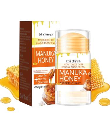 Hand & Heel Cream for Very Dry Hands & Feet (40 ml) Honey Foot Cream Repair Cream Stick For Chapped Heels And Feet Moisturising for Cracked Skin for Women & Men (1)