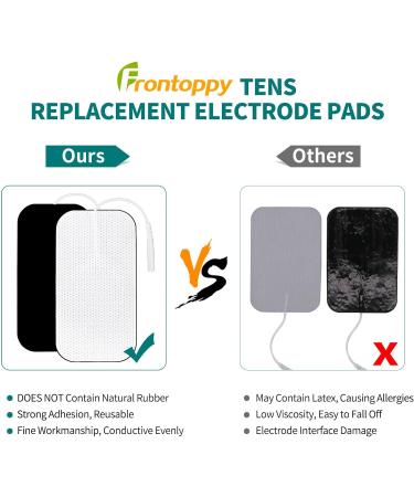 UNISOPH TENS Electrode Pads 40 pcs - Reusable Self Adhesive TENS Machine Pads for Muscle and Joint Pain Relief - 40x80mm - Compatible with Most TENS Machines - Buy Online on GoSupps.com