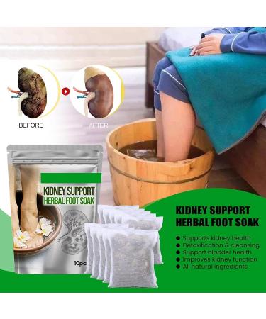 (100% Effective) 5box-50pcs Kidney Support Herbal Foot Soak | Lymphatic Drainage Ginger Foot Soak | Natural Mugwort Herb Foot Soak - Buy Online on GoSupps.com