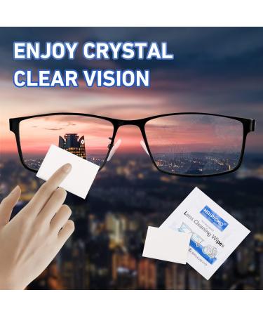 180 Individually Wrapped Lens Cleaning Wipes - Safe & Quick-Drying Glasses and Screen Cleaner - Buy Online on GoSupps.com