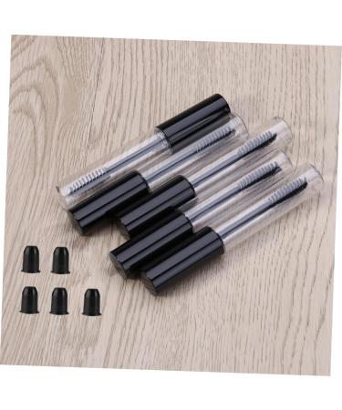 Healvian 5pcs Eyelash Brush Tube Empty Tube Makeup Brushes DIY Empty Mascara Tube Eyelash Cream Bottle Black - Buy Online on GoSupps.com