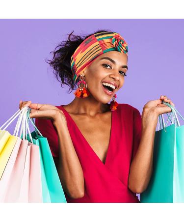 African Headband Set - 8 Pieces Elastic Boho Print Hairband for Black Women | Vibrant Style - Buy Online on GoSupps.com