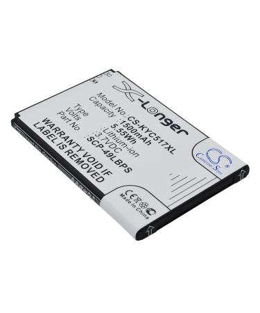 1500mAh Replacement Battery Compatible with SCP-49LBPS C5155 C5170 C5171 Hydro Hydro Plus KYC5170 Rise Rise C5155 CS-KYC517XL