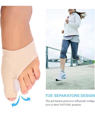 Bunion Pads 1 Pair - Toe Bunions Support Brace for Hallux Valgus - Gel Bunion Corrector for Women and Men - Buy Online on GoSupps.com
