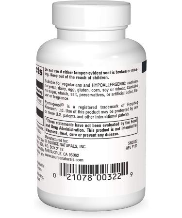 Source Naturals Pycnogenol 75mg Proanthocyanidin Complex - 30 Tablets - Buy Online on GoSupps.com