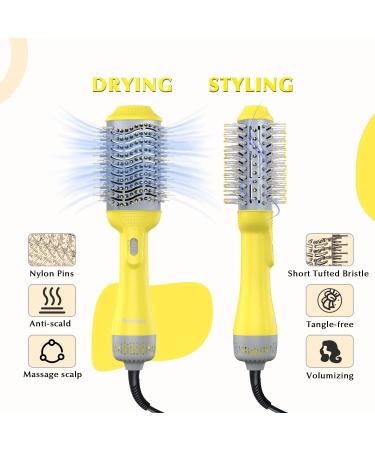 Savani Ionic Blow Dryer Brush: 4-in-1 Professional Hot Air Styler for Drying, Straightening, Volumizing, Combing - New - Buy Online on GoSupps.com