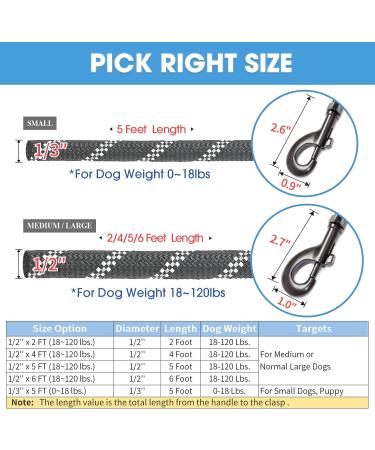BAAPET Strong Dog Leash 2456 FT - Padded Handle for Comfort | Durable & Reliable - Buy Online on GoSupps.com