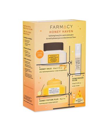 Farmacy Honey Haven Hydration Kit - Includes Honey Halo Moisturizer, Honey Potion Mask & Honeymoon Glow Serum 90ml - Buy Online on GoSupps.com