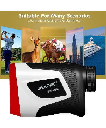 Golf Rangefinder Slope 800Yds 6X with Flag-Lock Pin Sensor - Rechargeable & Tournament Legal - SW-M800 - Buy Online on GoSupps.com