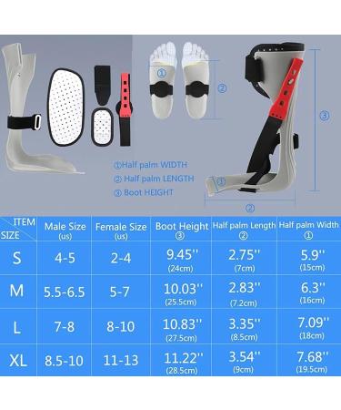 Adjustable Foot Drop Orthosis | Large Left Foot Support & Stabilizer | Sleep Ankle Support - Buy Online on GoSupps.com