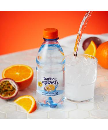 Radnor Splash Sparkling Orange & Passionfruit 24x330ml Sugar-Free Flavoured Water - Pack of 1 - Buy Online on GoSupps.com