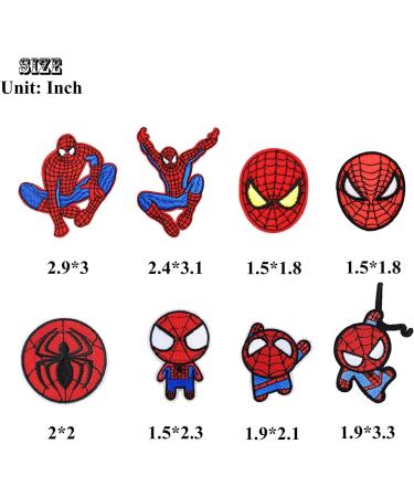 Spiderman Iron on Patches for Clothing DIY - Set of 14 - Buy Online on GoSupps.com