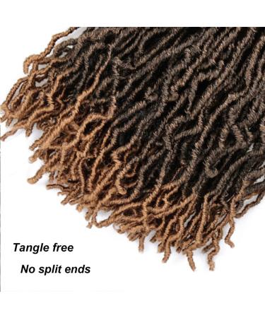 Dorsanee 14 Inch Faux Locs Crochet Hair 7 Packs 1B/27 - Pre-looped Distressed Goddess Locs for Black Women - Buy Online on GoSupps.com