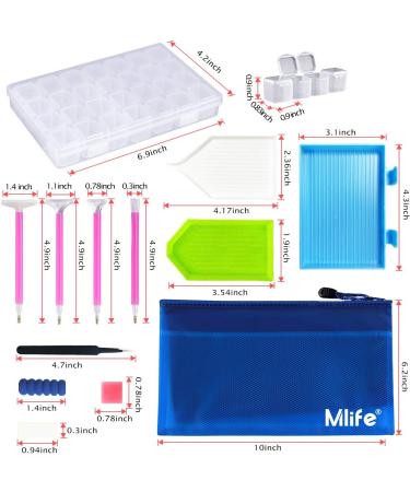 Mlife 5D Diamond Painting Tools Kit - 31 Pieces DIY Accessories with Embroidery Box | For Adults & Kids - Buy Online on GoSupps.com
