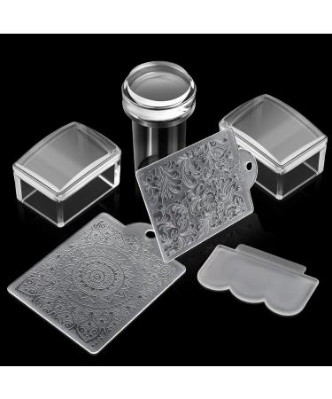 3 Piece Clear Nail Stamp Set for French Nails - Silicone Nail Art Stamps & Accessories - Buy Online on GoSupps.com