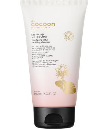COCOONORIGINAL Hau Giang Lotus Soothing Cleanser - Gentle Facial Wash for Sensitive Skin Natural Lotus Extract Hydrating & Moisturizing Protects Moisture Barrier 100% Vegan