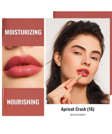 Oulac 2-in-1 Lipstick & Lip Balm - Juicy Hydration for Smooth Shiny Lips | Vegan Apricot Crush (16) - Buy Online on GoSupps.com