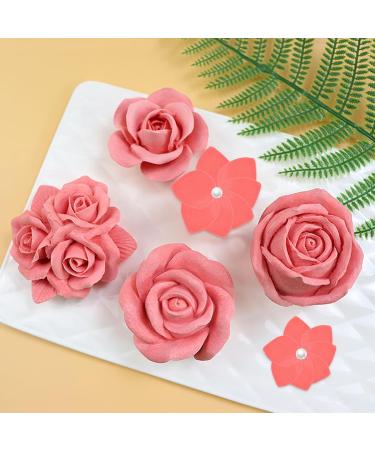 72 Pieces Edible Rose Petal Cake Toppers Edible Sticky Rice Paper Decorative Cake Edible Cake Decorations for Wedding Birthday Baby Shower (Rose Petal) - Buy Online on GoSupps.com