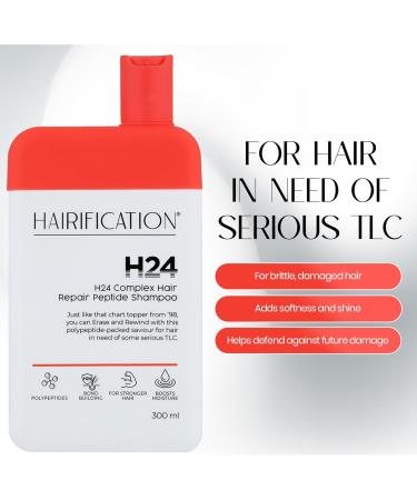 H24 Complex Peptide Shampooing pour Femmes Formule Soin des Liens avec Ingr dients Hydratants pour des Cheveux Visiblement Plus Forts et Revitalis s 300ml - Buy Online on GoSupps.com
