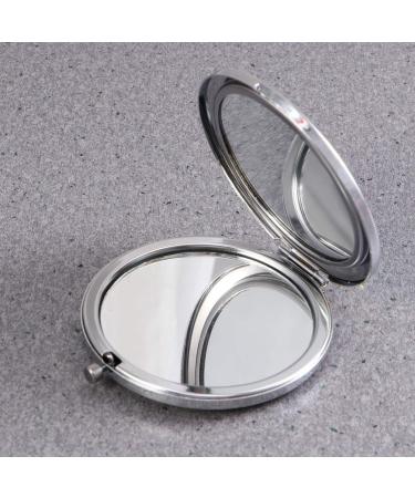 Lurrose Travel Mirror Bling Compact Mirror Round Folding Mirror Double- sided Cosmetic Mirror Portable Pocket Mirror Rhinestone Mirror for Travel and Home Use (Sky Blue) Small Mirror Sky-blue - Buy Online on GoSupps.com