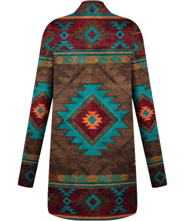 Long Shirt Outerwear Top Thin Warm Knitted Coat Women's Blouse V-Neck Shirt Tunic Long Women's Tunic Women's Shirt Casual Checked Shirt Women's Winter Chunky Knit Jacket A-brown L - Buy Online on GoSupps.com